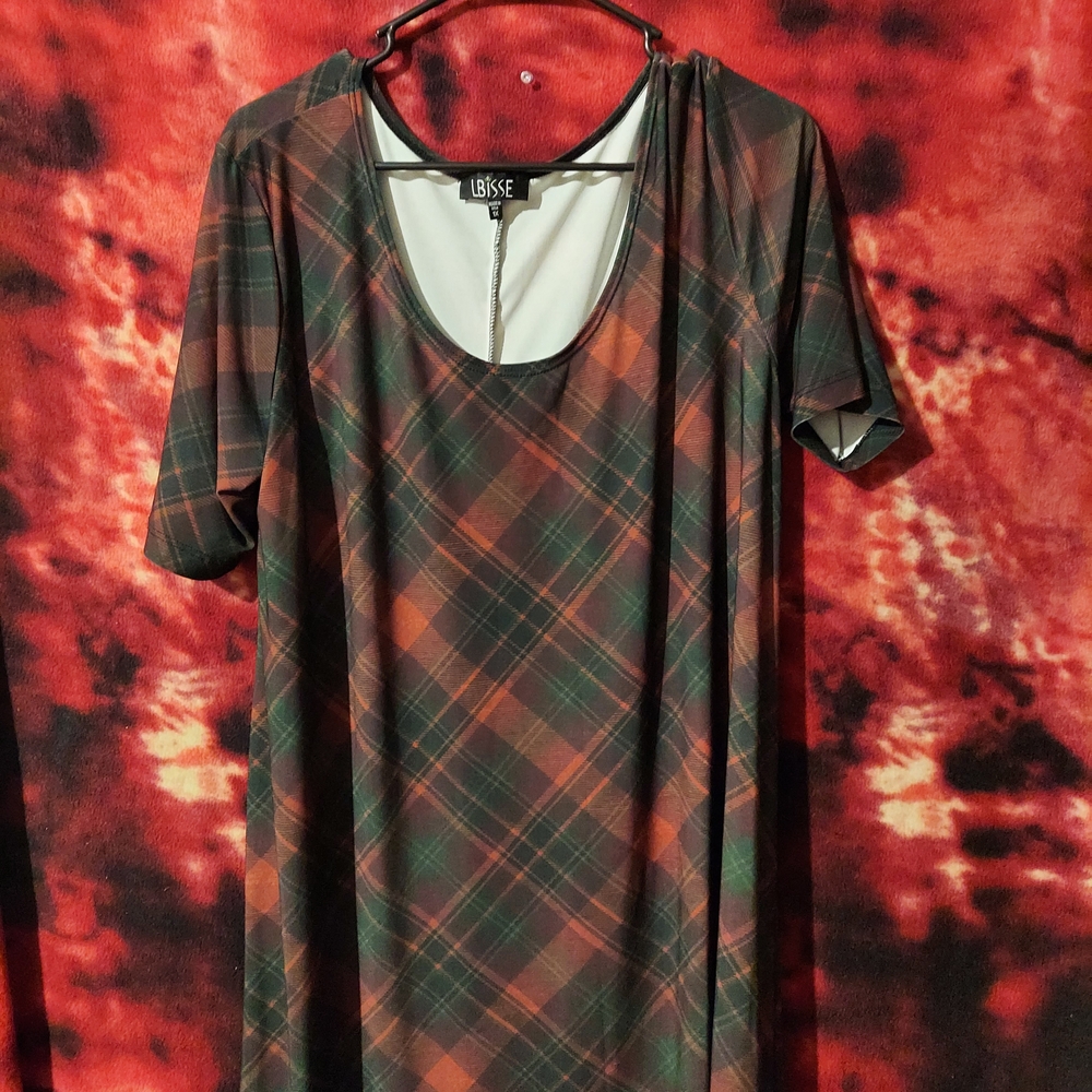 Multicolor Plaid Dress